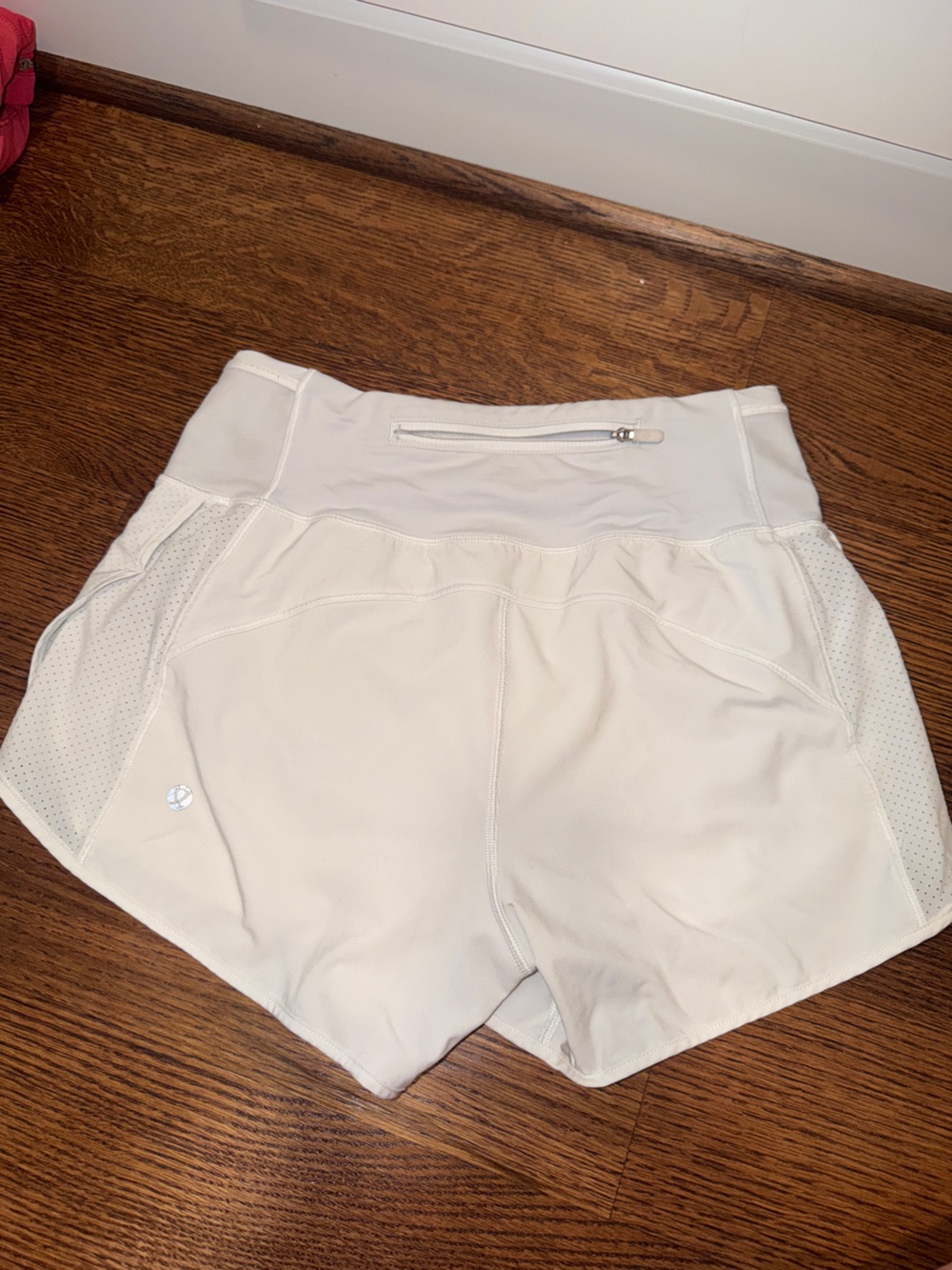 Lululemon White Athletic Shorts - Lightweight Performance - Picture 2 of 3